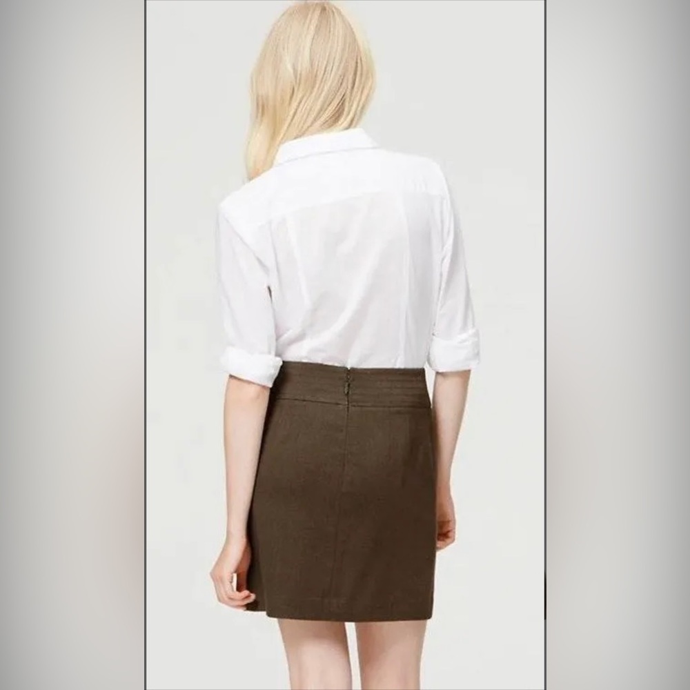 LOFT Utility A Line Skirt with Front Pockets - Picture 2 of 11